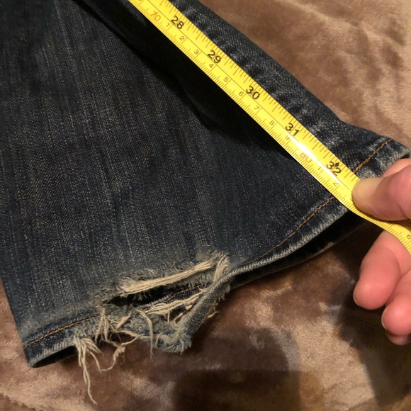 Seven for all mankind size 27 worn out bottom on one side measurements soon - Picture 5 of 5